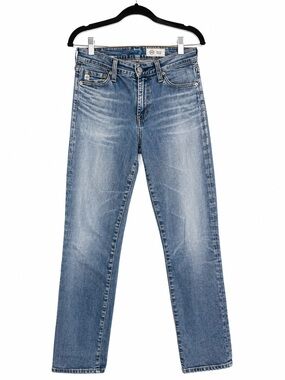 AG Adriano Goldschmied Slim Straight Jeans in Light Blue Wash - Size 27R